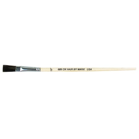 Gordon Brush Size 1/8 Chemical Resistant Ox Hair Flat Brush, PK12 0689-00012